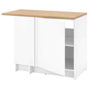 KNOXHULT Corner base cabinet, 100x91 cm, white