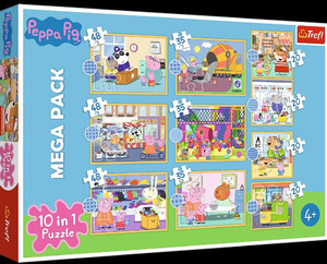 Trefl Children's Puzzle Peppa Pig 10in1 4+