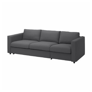 VIMLE 3-seat sofa-bed, Hallarp grey