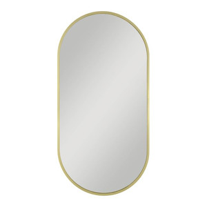 Dubiel Vitrum Oval Mirror Joy with gold frame, 50x100 cm