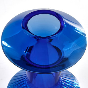 KRYPOXBÄR Vase, blue, 24 cm