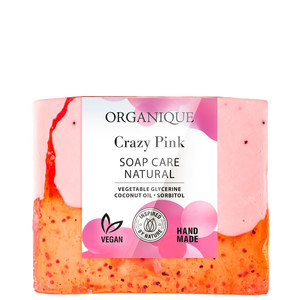 ORGANIQUE Natural Glycerin Soap Vegan Hand-Made Crazy Pink 100g