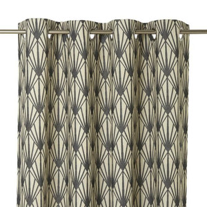 Curtain GoodHome Fremont 140x260cm, grey