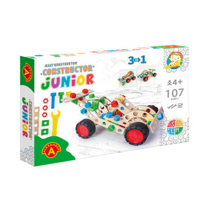 Little Constructor Junior Wooden Blocks 107pcs 4+