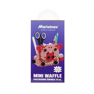 Marioinex Mini Waffle Blocks Set Snail Organizer 70pcs 3+
