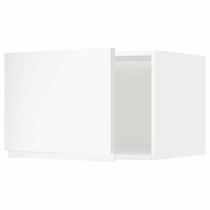 METOD Top cabinet for fridge/freezer, white/Voxtorp matt white, 60x40 cm