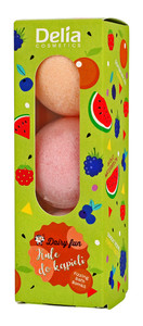 Dairy Fun Fizzing Bath Bombs Orange, Forest Fruit, Watermelon 3pcs