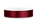 Satin Ribbon 25m 12mm, burgundy