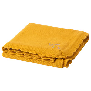 SOLGUL Baby blanket, dark yellow, 70x90 cm