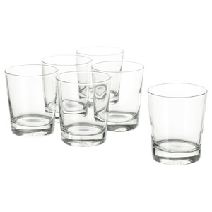 GODIS Glass, clear glass, 23 cl, 6 pack