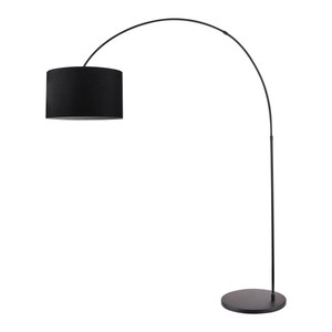 GoodHome Floor Lamp Alacrane E27, black