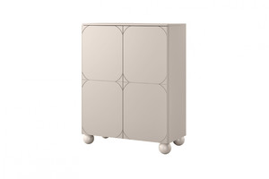 Sideboard Cabinet Sonatia II 120 cm, with 2 internal drawers, cashmere