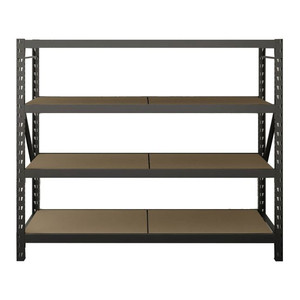 GoodHome Metal Shelving Unit Rand 180 x 220 x 60 cm 4 Shelves 500 kg