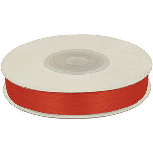 Satin Ribbon 3mm/50m, red