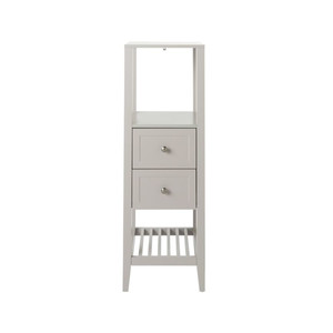 GoodHome High Freestanding Bathroom Cabinet Perma 40 x 120 x 36 cm, grey