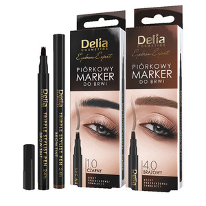Delia Cosmetics Eyebrow Triple Stylist Pen Brow Tint Black