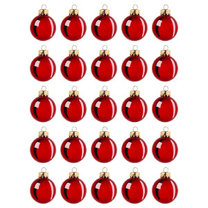 VINTERFINT Decoration, bauble, glass red, 3.5 cm