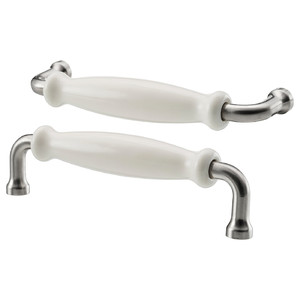 HISHULT Handle, porcelain white, 140 mm