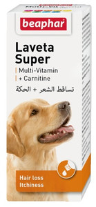 Beaphar Laveta Super Dog Multi-Vit - Against Hair Loss & Itchiness 50ml