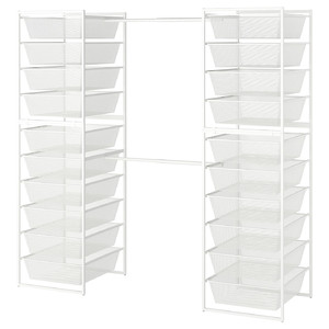 JONAXEL Frame/mesh baskets/clothes rails, 142-178x51x173 cm