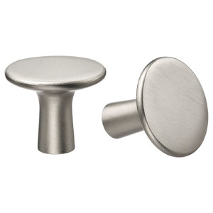 KALERUM Knob, stainless steel colour, 30 mm