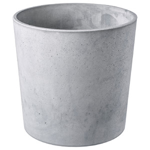 BOYSENBÄR Plant pot, in/outdoor light grey, 24 cm