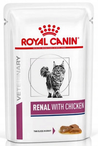 Royal Canin Veterinary Diet Feline Renal with Chicken Wet Cat Food 85g