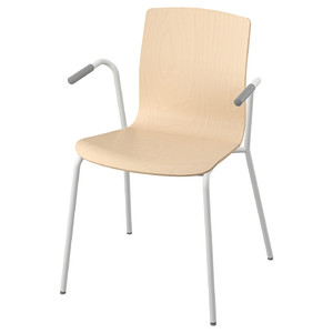 LÄKTARE Conference chair, birch veneer/white