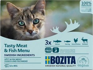 Bozita Cat Multibox Tasty Meat & Fish Menu Wet Food 12x85g