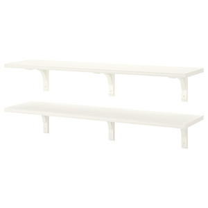 BERGSHULT / RAMSHULT Wall shelf combination, white, 120x30 cm