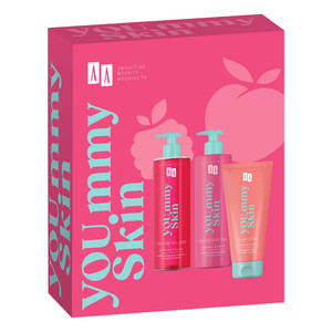 AA Gift Set You.mmy Skin Raspberry - Shower Gel, Body Cream & Body Scrub