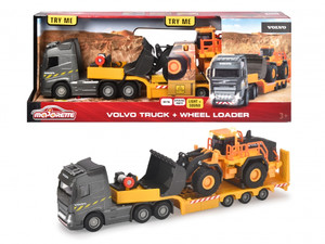 Majorette Volvo Truck & Wheel Loader 3+