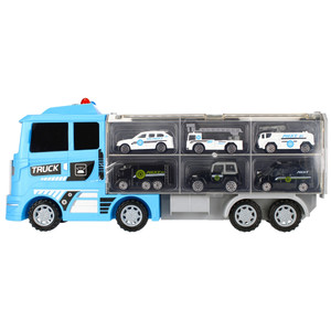Power Truck Multi-Functional Transportation Truck, blue, 3+