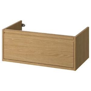 ÄNGSJÖN Wash-stand with drawer, oak effect, 80x48x33 cm