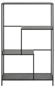 Shelving Unit Infinity, low, black marble