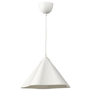 ZEBRASÄV Pendant lamp, white/plastic, 46 cm