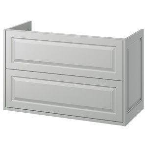 TÄNNFORSEN Wash-stand with drawers, light grey, 100x48x63 cm