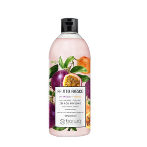 BARWA Frutto Fresco Regenerating Creamy Shower Gel Passion Fruit & Caramel 95% Natural 480ml