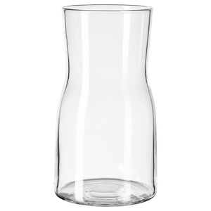 TIDVATTEN Vase, glass, 18 cm