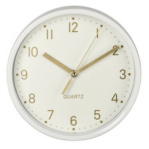Hama Table Clock Golden, white