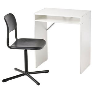 SMÄLLEN/TORALD Desk and chair, white/black