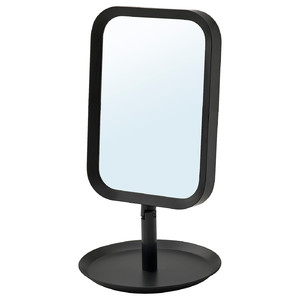 LINDBYN Table mirror, black, 14x27 cm