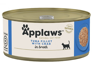 Applaws Natural Cat Food Tuna Fillet with Crab 70g