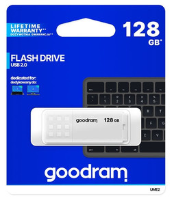 Goodram Flash Drive UME2 128GB USB 2.0, white