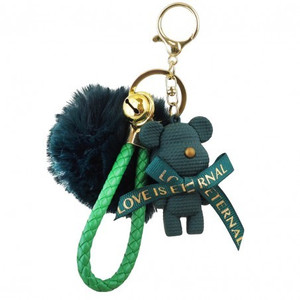 ECARLA Key Chain Teddy Bear Sweet, green