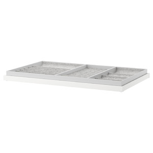 KOMPLEMENT Pull-out tray with insert, white, 100x58 cm