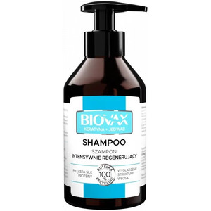 L'biotica Biovax Intensively Regenerating Shampoo Keratin & Silk 91% Natural 200ml