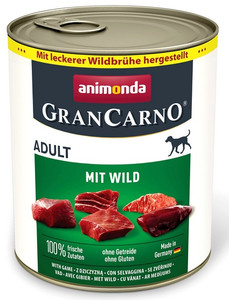 Animonda GranCarno Adult Wet Dog Food Beef & Game 800g