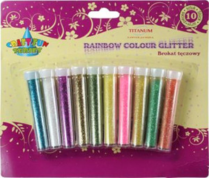 Rainbow Colour Glitter 10pcs