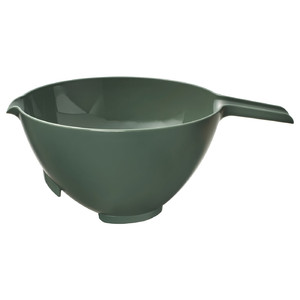 VISPNING Mixing bowl, grey-green, 3.0 l